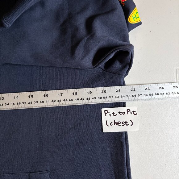 Castore Oracle Red Bull Formula 1 Racing Pullover Hoodie - Men's Size M - Blue - Picture 6 of 7